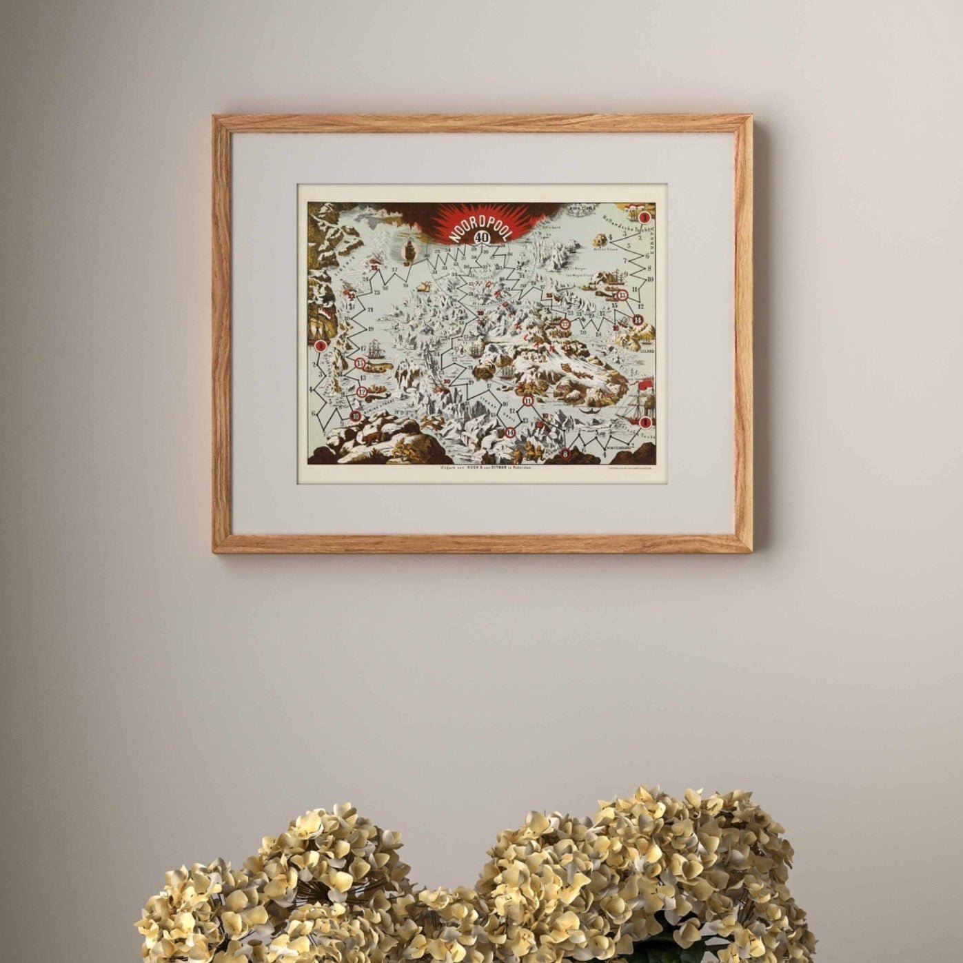 Noordpool / The North Pole (Vintage Map) - Pathos Studio - Art Prints
