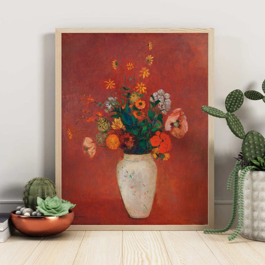 Blumenstrauß in einer chinesischen Vase