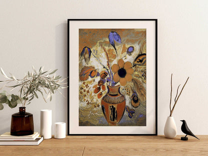 Etruskische Vase mit Blumen