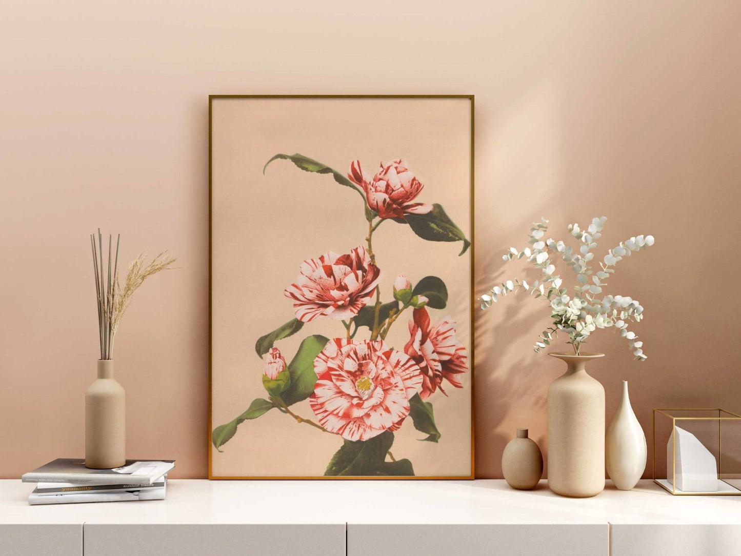 Striped Camellias