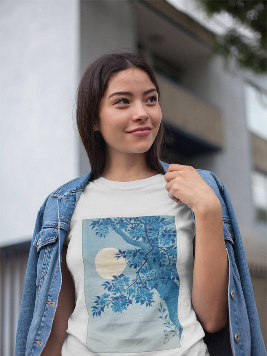 Blossoming Cherry On A Moonlit Night T-Shirt