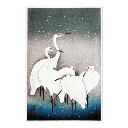 3er-Set japanische Vogeldrucke