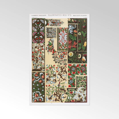 Illuminierte Handschrift Nr. 3 aus „The Grammar Of Ornament“