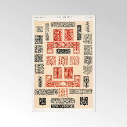 Italian No. 5 from 'The Grammar Of Ornament'