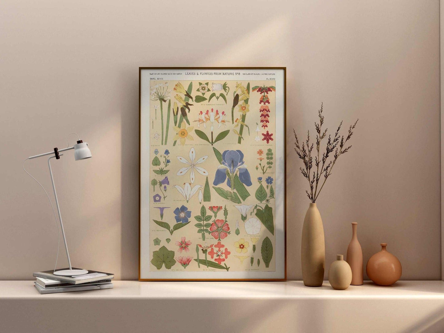 Blätter und Blumen aus der Natur Nr. 8 aus „Die Grammatik des Ornaments“
