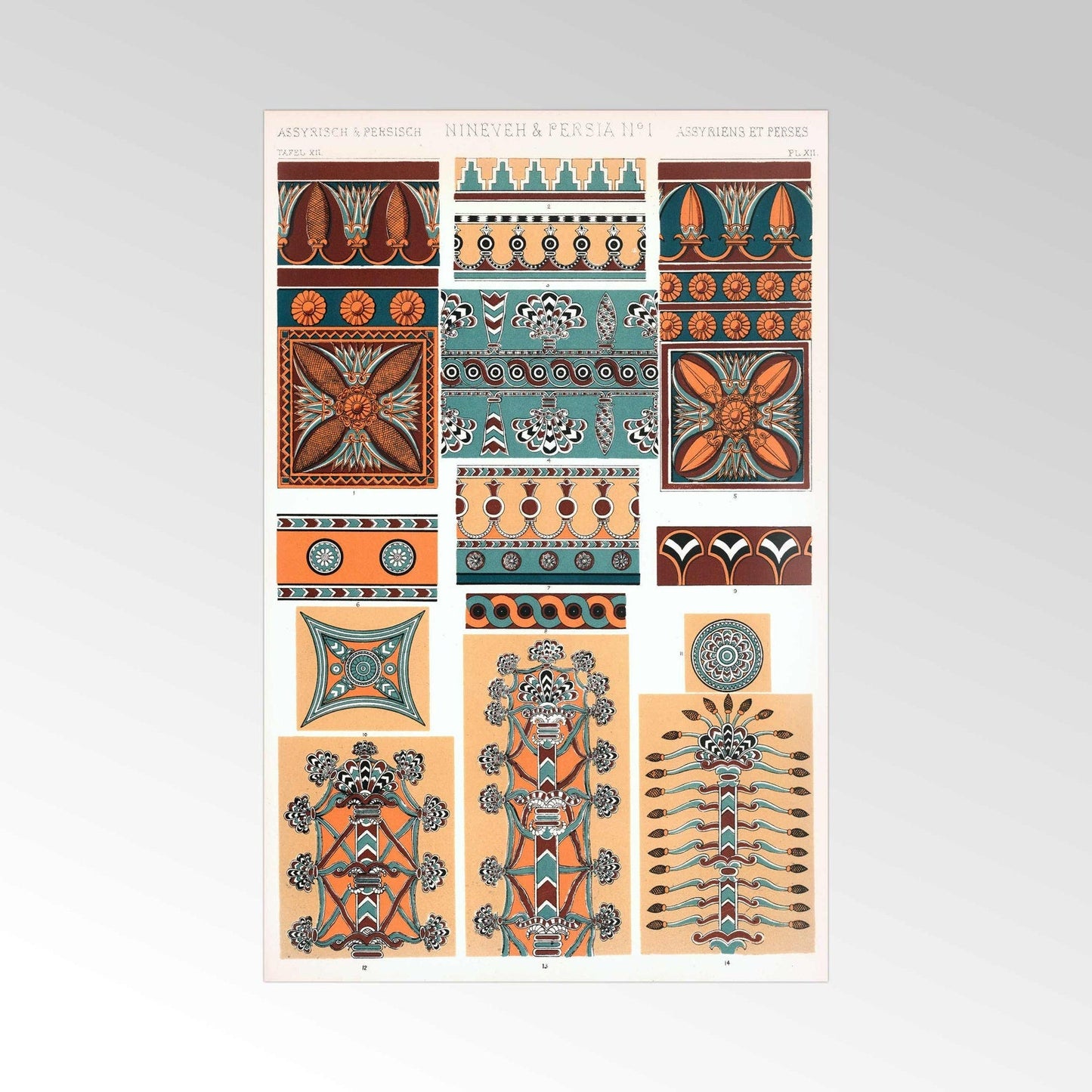 Nineveh & Persia No. 1 from 'The Grammar Of Ornament'