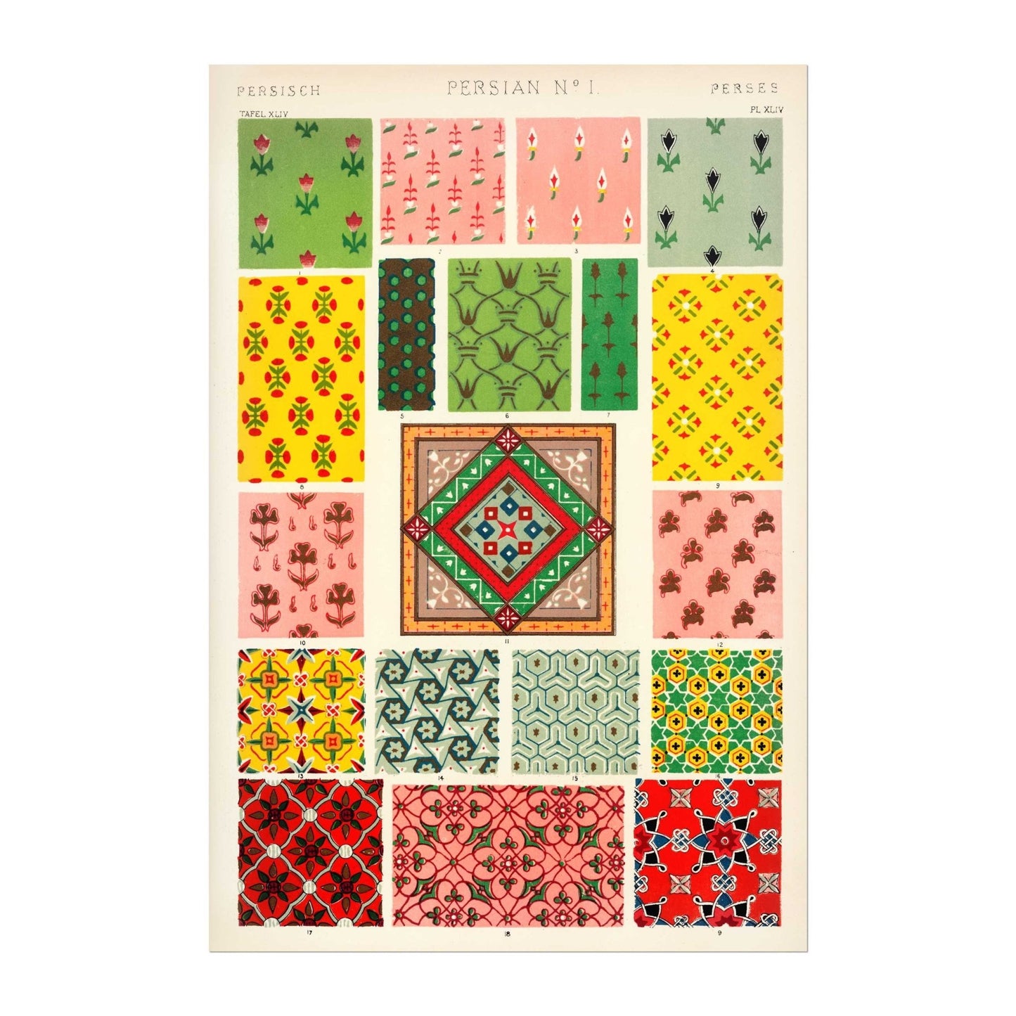 Persisch Nr. 1 aus „The Grammar Of Ornament“