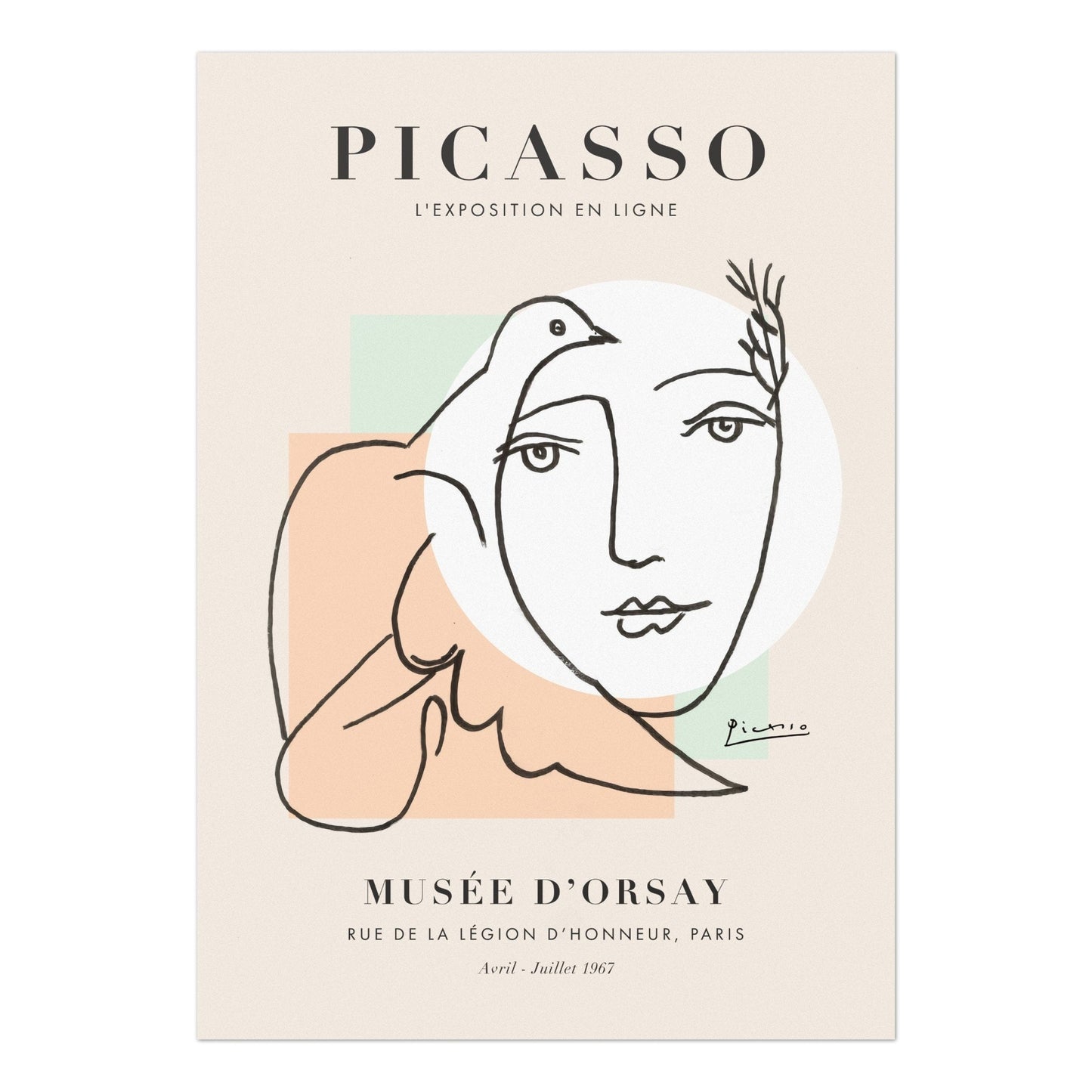 Woman With Dove (Exhibition Poster)