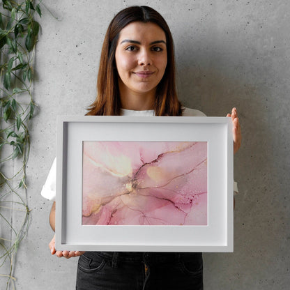 Pink & Gold Abstract Art - Pathos Studio - Art Prints