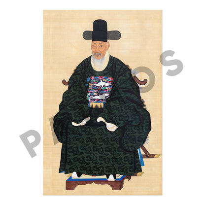Portrait of Councillor Yi Seong-Won (Traditional Korean Art) - Pathos Studio - Art Prints