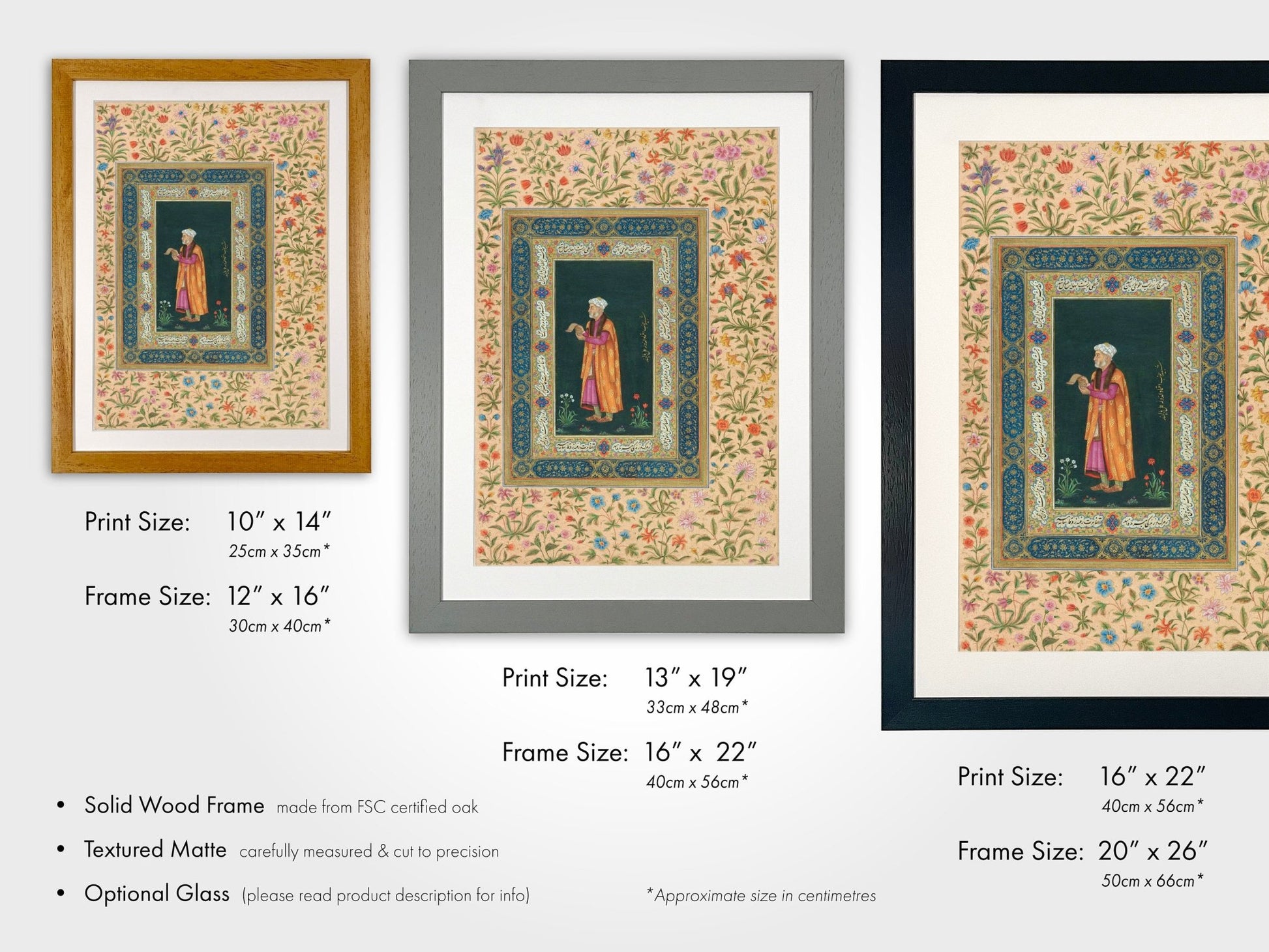 Portrait Of Itimad Al-dawla (Traditional Persian Miniature Painting) - Pathos Studio - Posters, Prints, & Visual Artwork