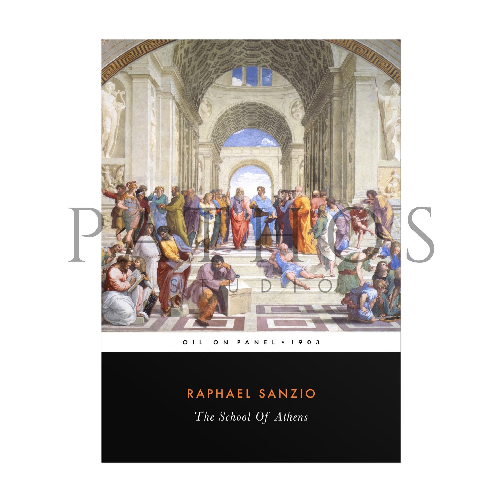 RAPHAEL - The School Of Athens (Vintage Classic Style) - Pathos Studio - Art Prints