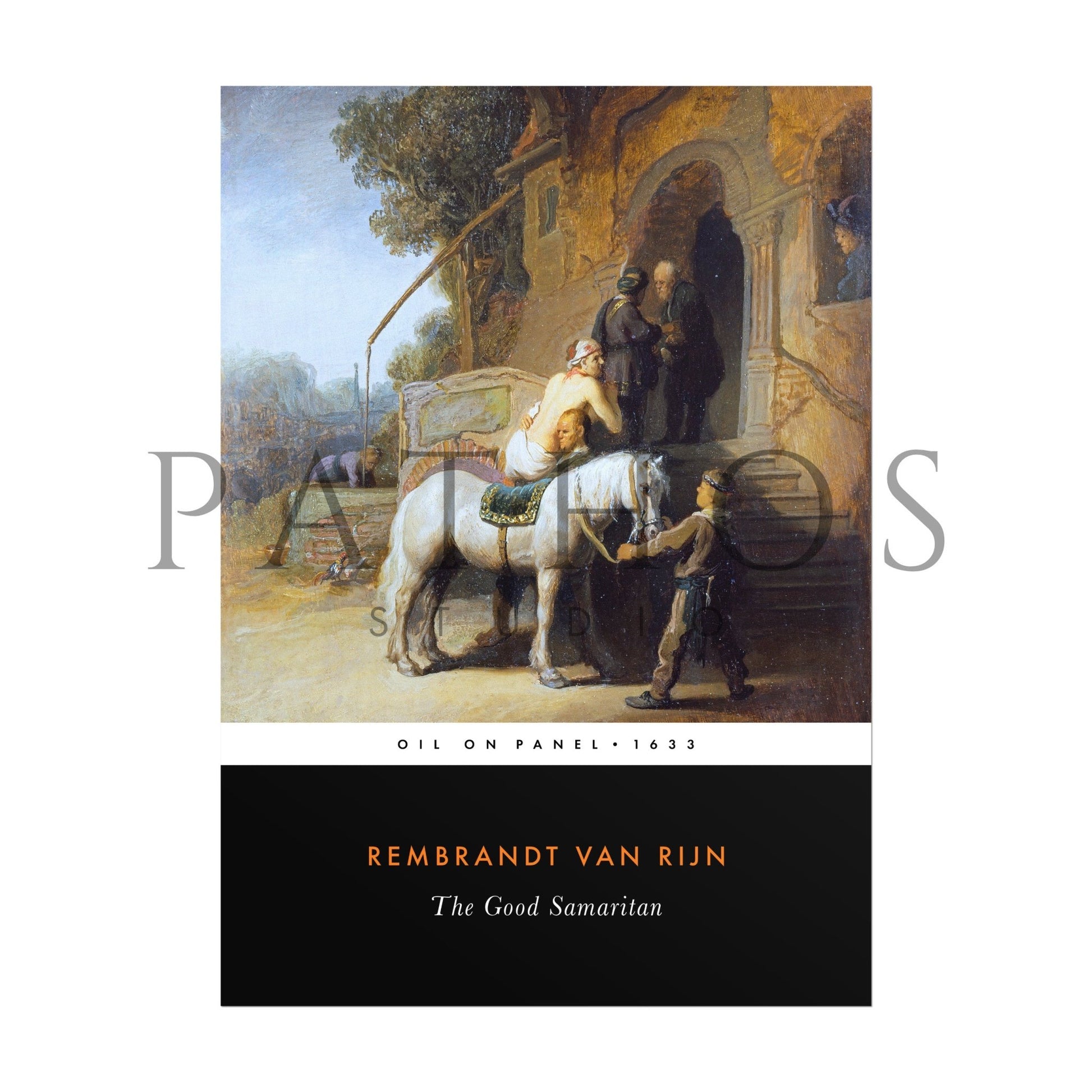 REMBRANDT - The Good Samaritan (Vintage Classic Style) - Pathos Studio - Art Prints