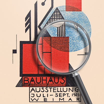 Bauhaus Weimar Exhibition 1923 Vintage Poster
