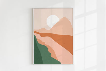 Set of 3 Abstract Landscape Prints - Pathos Studio - Art Print Sets