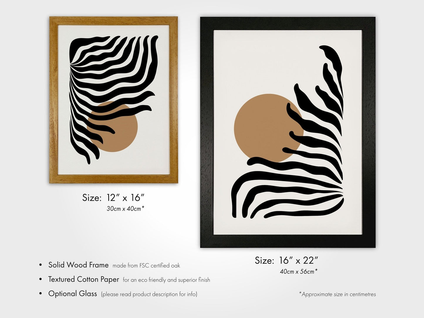 Set of 3 Abstract Plant Prints - Pathos Studio - Art Print Sets