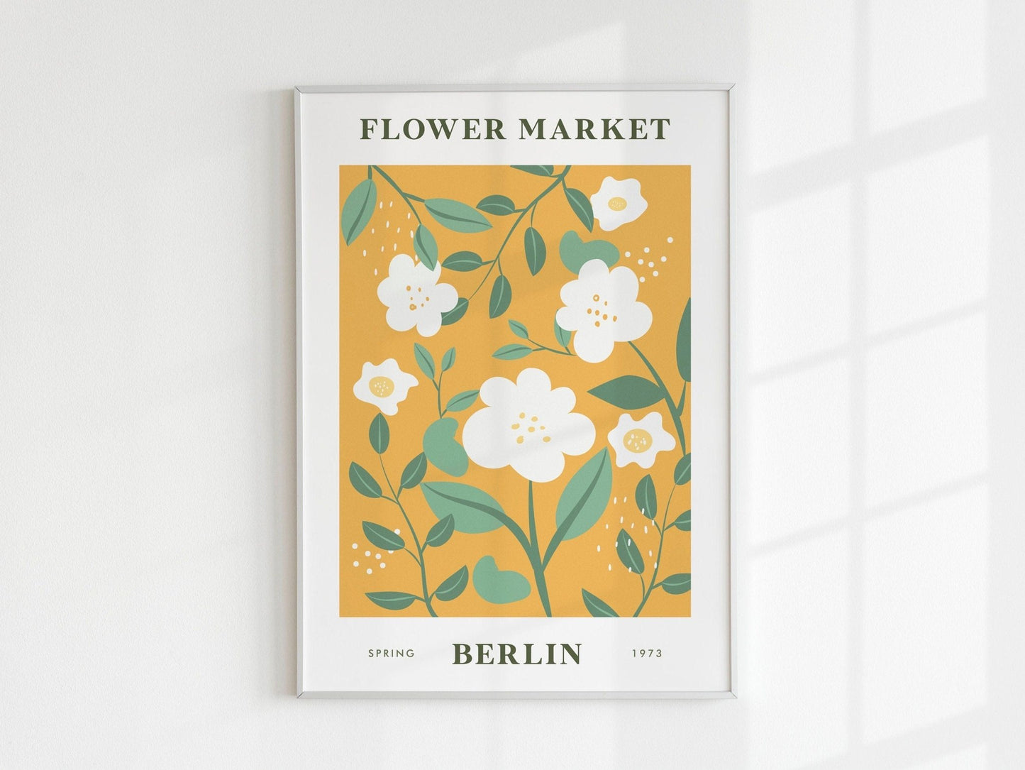 Set of 3 Flower Market Poster Prints (Milan / Berlin / London) - Pathos Studio - Art Print Sets