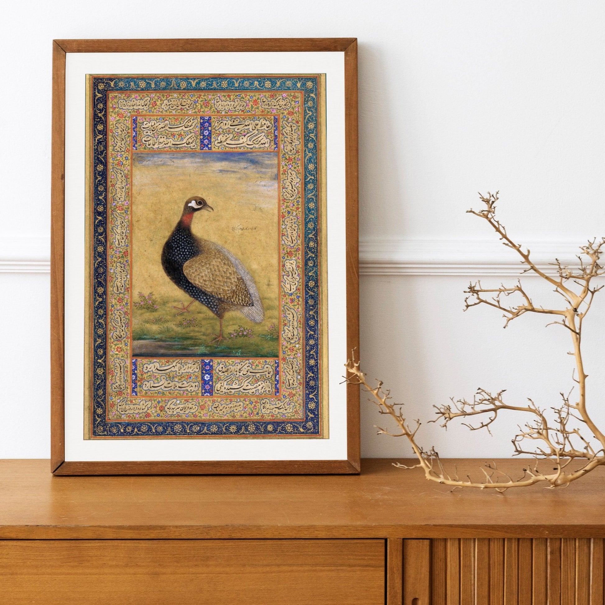 Set of 3 - Traditional Persian Birds & Deer Art - Pathos Studio - Posters, Prints, & Visual Artwork