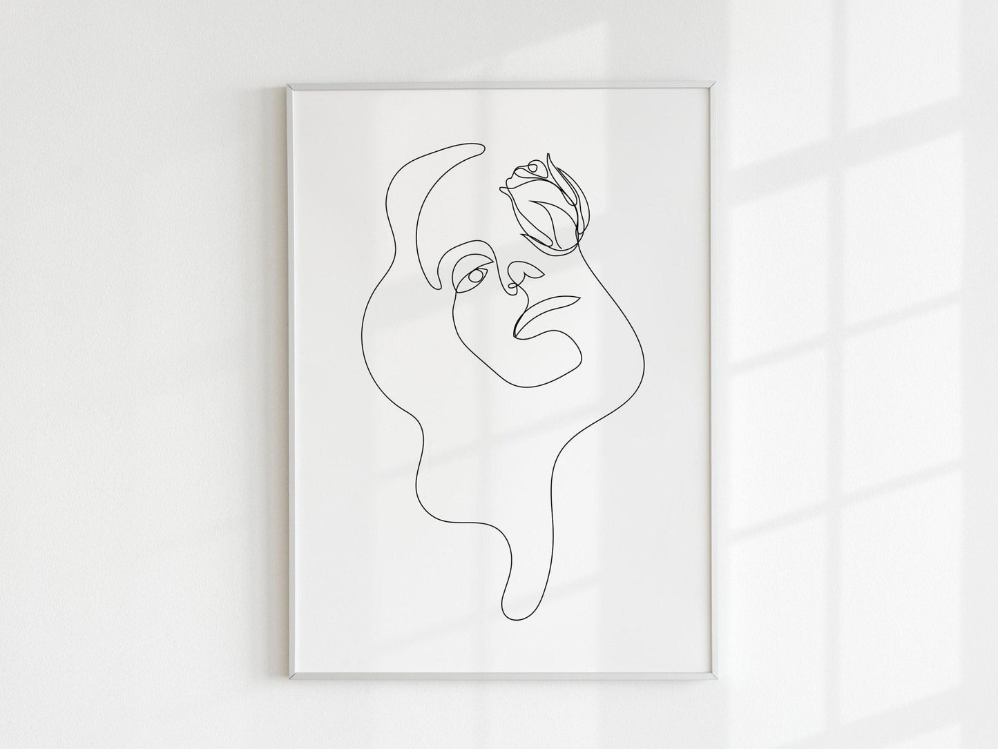 Set of 3 Woman & Flower Line Art Prints - Pathos Studio - Art Print Sets