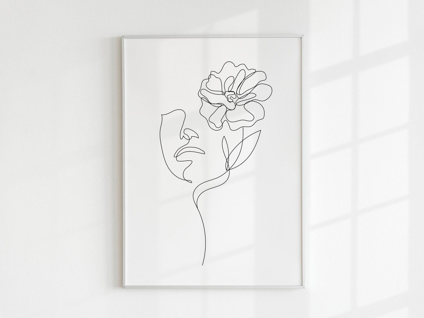 Set of 3 Woman & Flower Line Art Prints - Pathos Studio - Art Print Sets