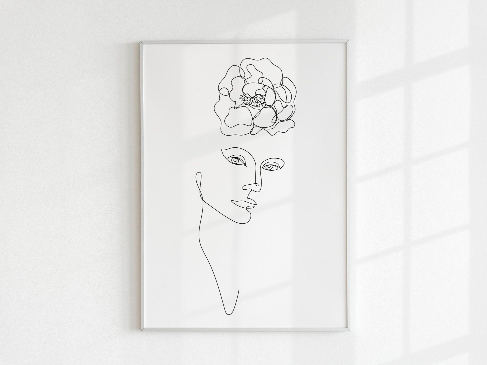 Set of 3 Woman & Flower Line Art Prints - Pathos Studio - Art Print Sets