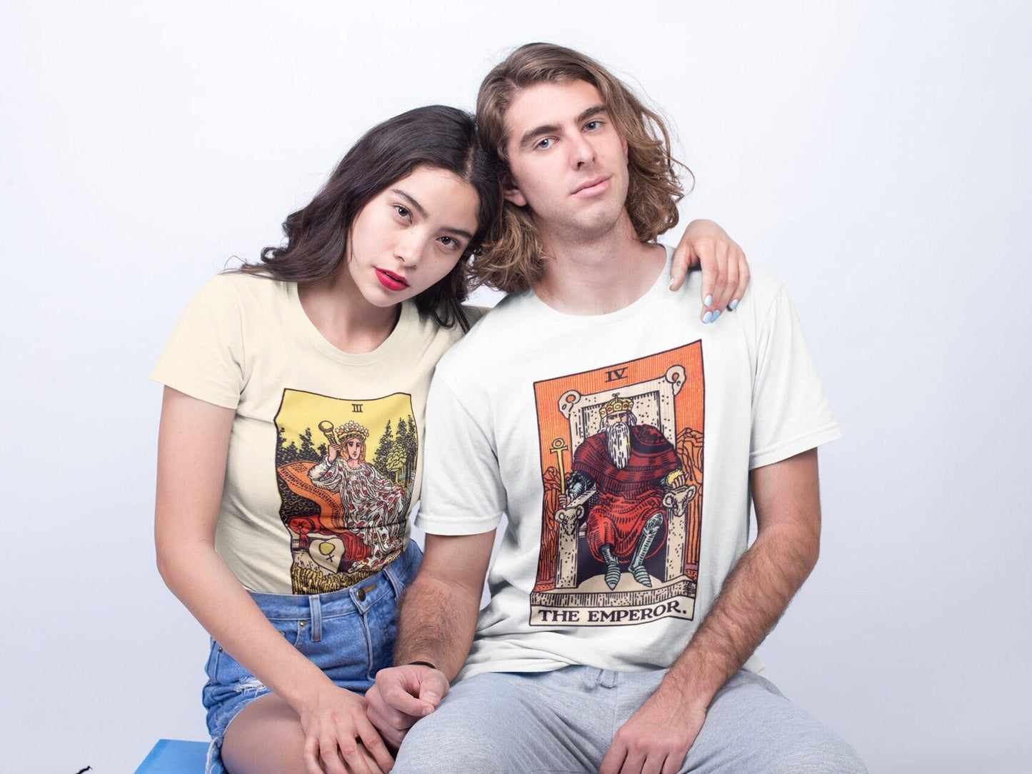 THE EMPEROR - Tarot Card T-Shirt - Pathos Studio - Shirts & Tops