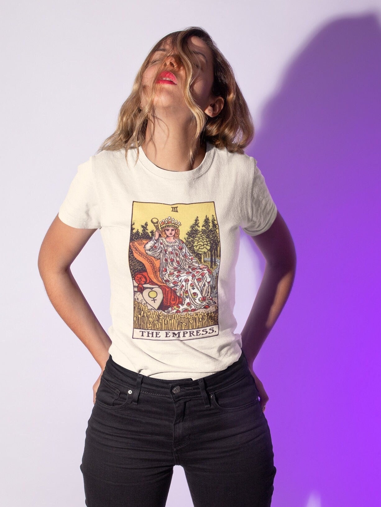 THE EMPRESS - Tarot Card T-Shirt - Pathos Studio - Shirts & Tops