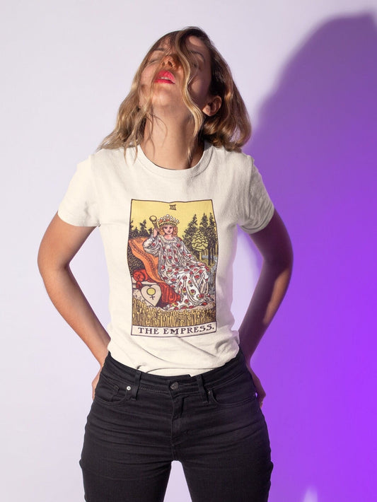 THE EMPRESS - Tarot Card T-Shirt - Pathos Studio - Shirts & Tops