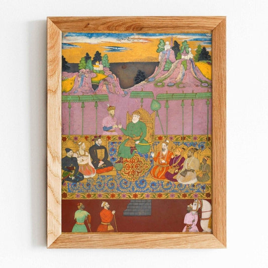 Das Haus von Bijapur (indische Miniaturmalerei)