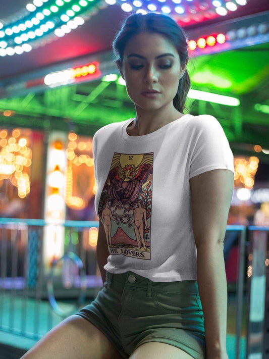 THE LOVERS - Tarot Card T-Shirt - Pathos Studio - Shirts & Tops