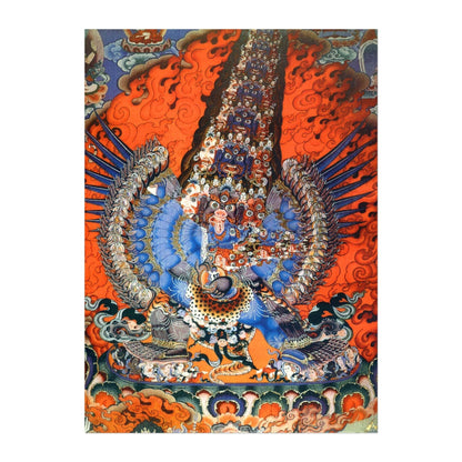 Tibetisches Thangka (traditionelle buddhistische Malerei)