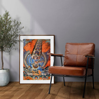 Tibetisches Thangka (traditionelle buddhistische Malerei)