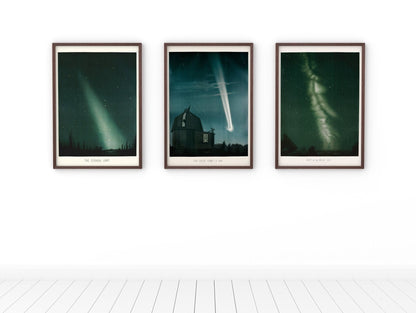 TROUVELOT - Set of 3 Astronomy Prints - Pathos Studio - Art Print Sets