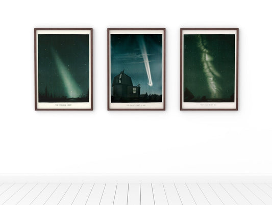 TROUVELOT - Set of 3 Astronomy Prints - Pathos Studio - Art Print Sets