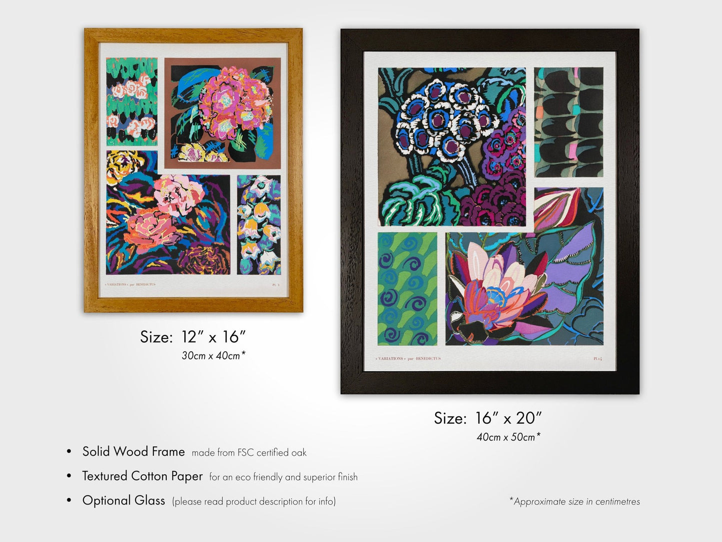 VARIATIONS - Set of 3 Pattern Prints by Édouard Bénédictus - Pathos Studio - Art Print Sets