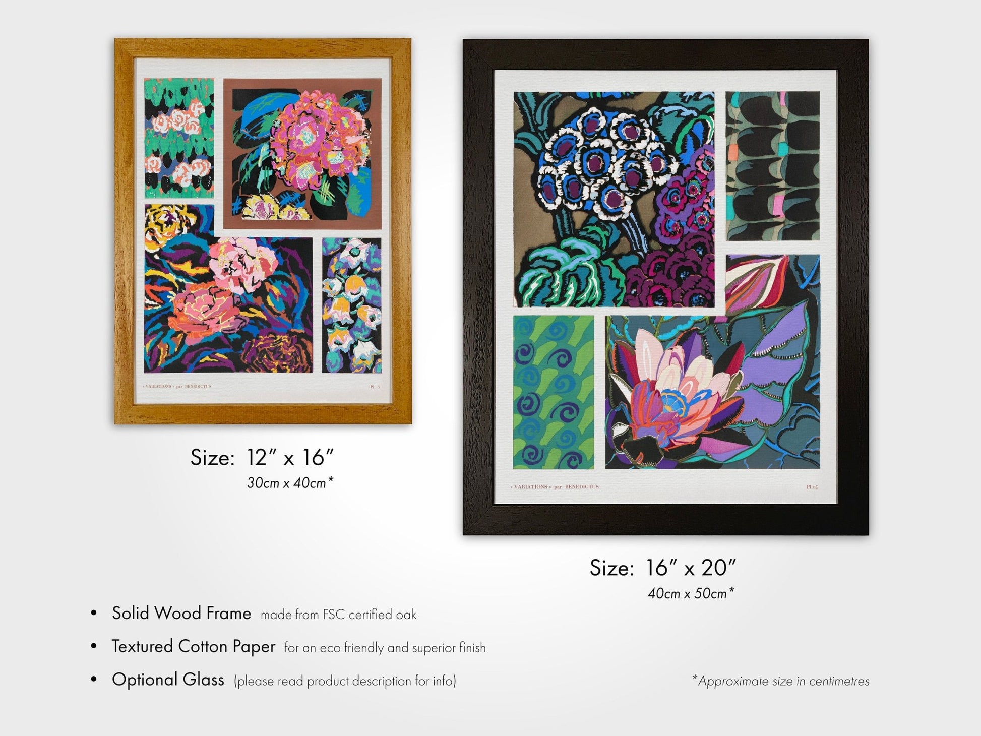 VARIATIONS - Set of 3 Pattern Prints by Édouard Bénédictus - Pathos Studio - Art Print Sets
