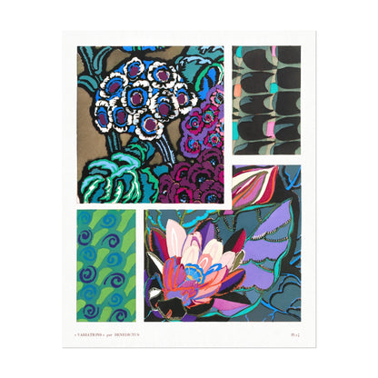 VARIATIONS - Set of 3 Pattern Prints by Édouard Bénédictus - Pathos Studio - Art Print Sets