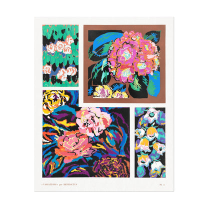 VARIATIONS - Set of 3 Pattern Prints by Édouard Bénédictus - Pathos Studio - Art Print Sets