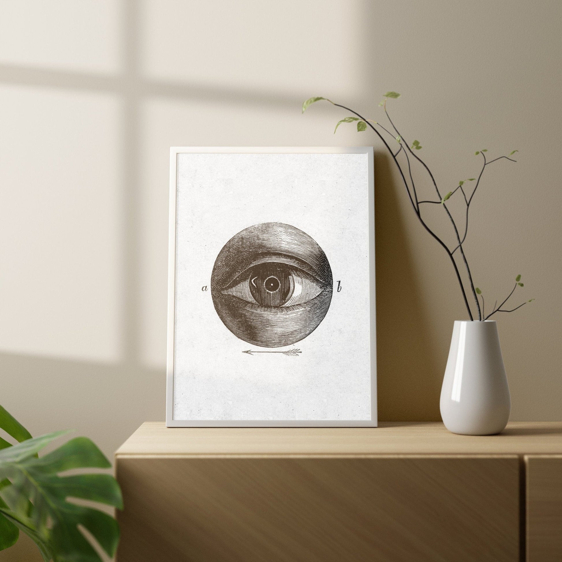 Vintage Eye Diagram (Anatomical Lithograph) - Pathos Studio - Posters, Prints, & Visual Artwork