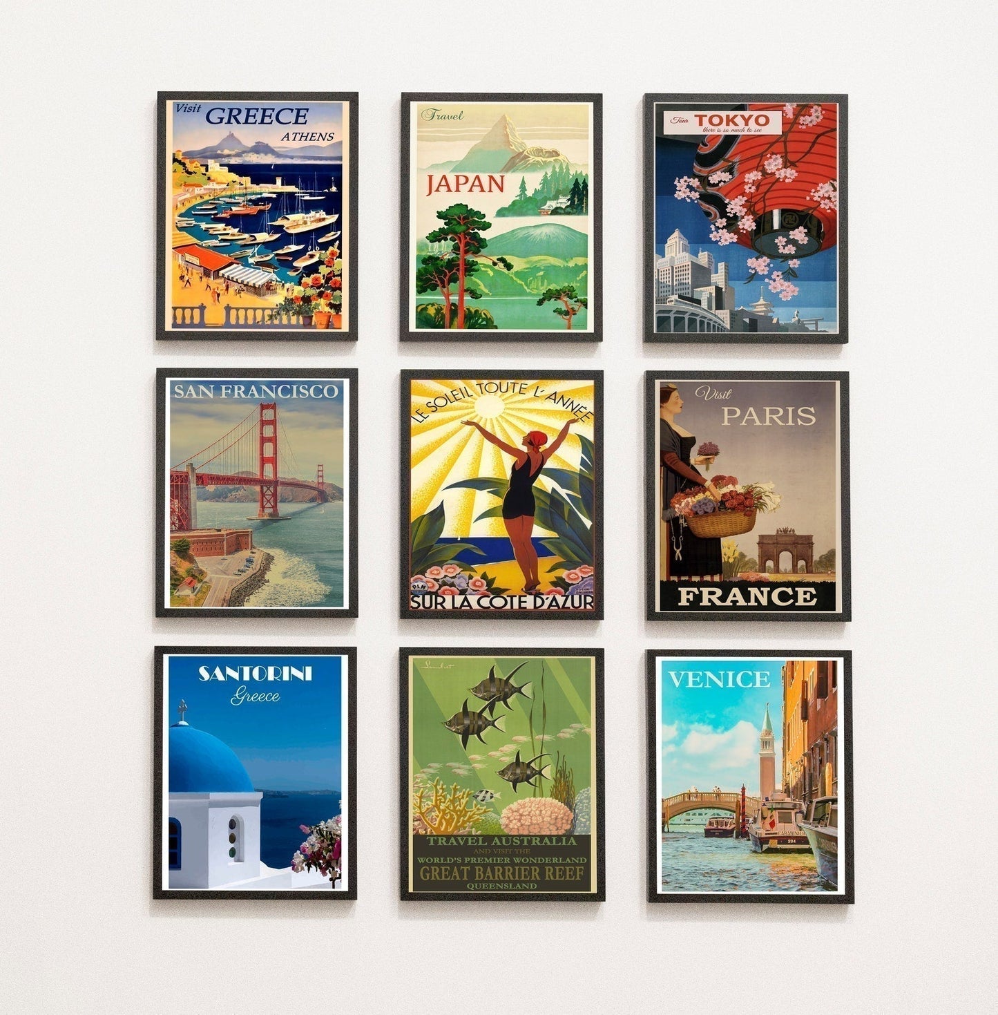 Besuchen Sie Athen - Vintages Griechenland-Reiseplakat