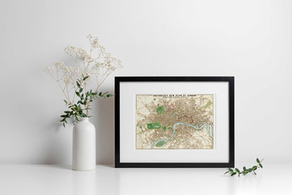 Whitbread's New Plan Of London (Vintage City Map) - Pathos Studio - Art Prints